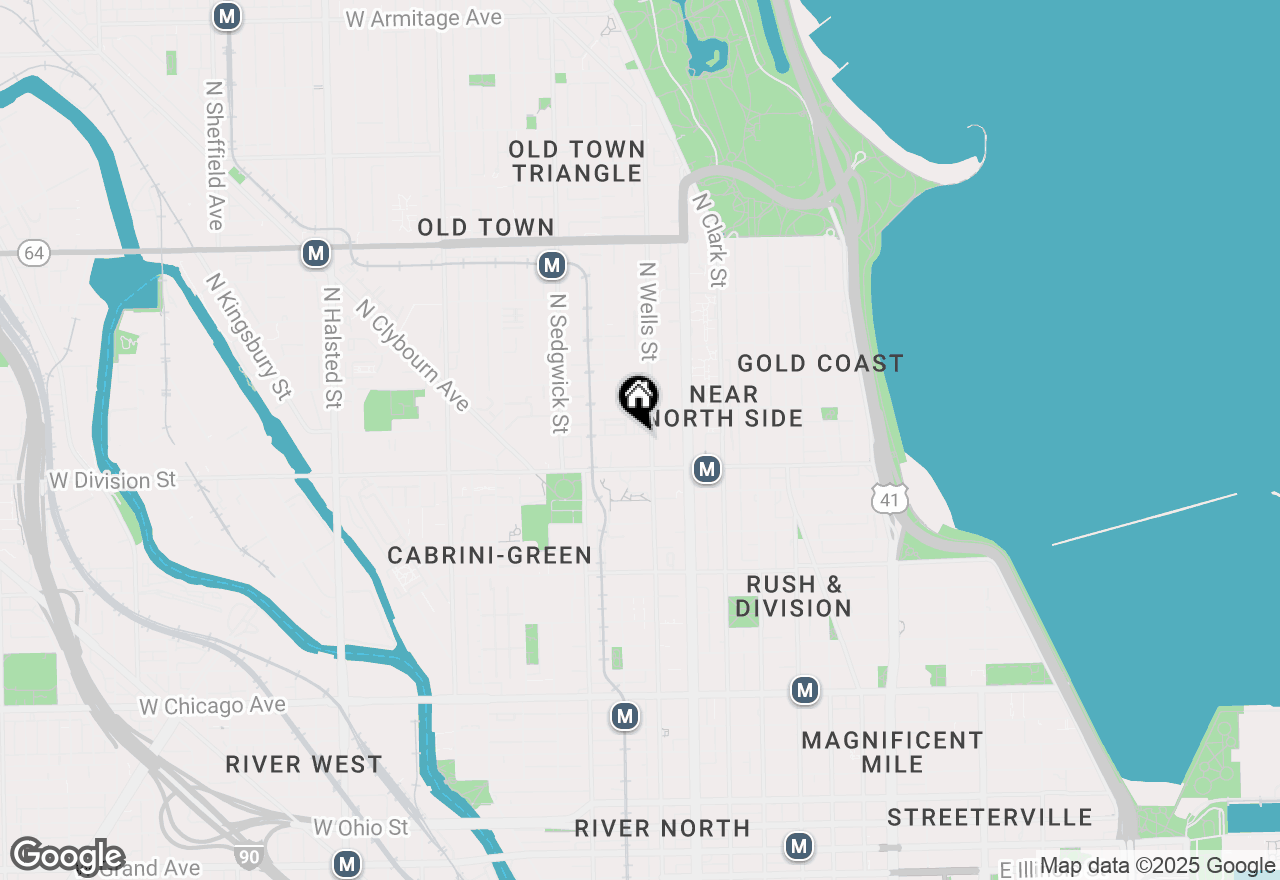 Map of 211 W Scott Street #408, Chicago, IL 60610