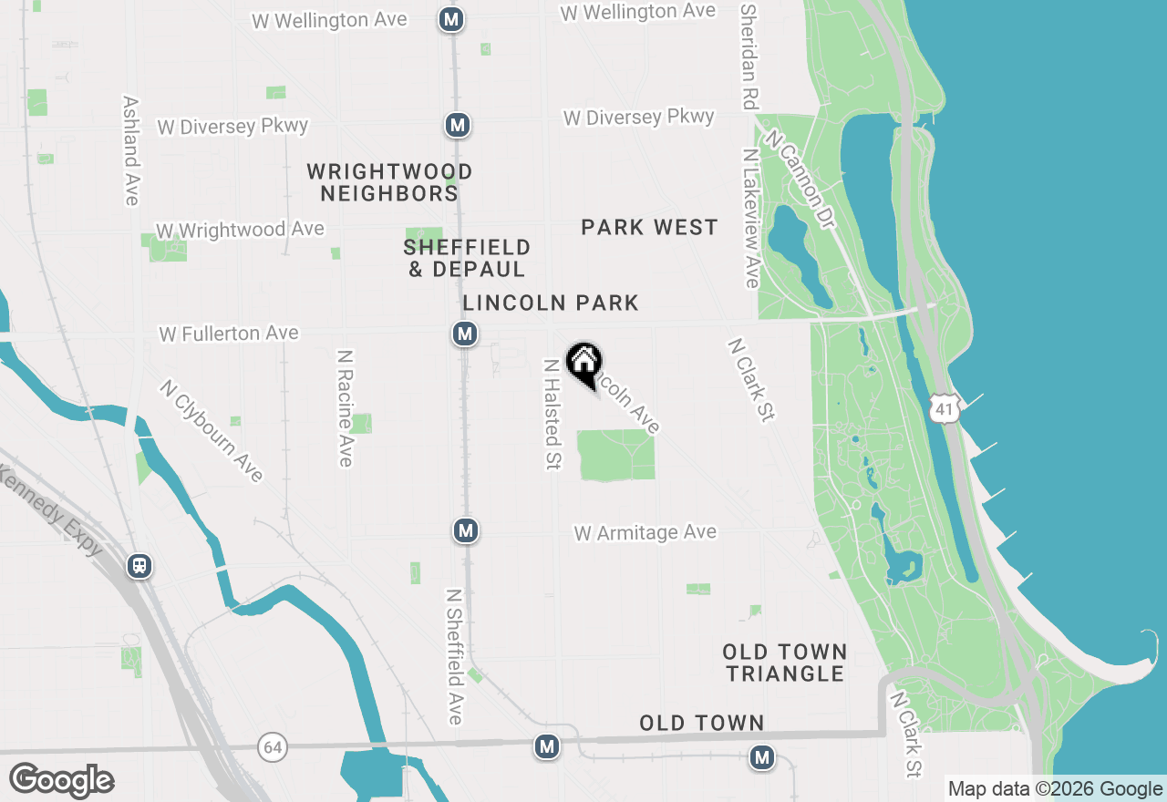 Map of 2233 N Burling Street, Chicago, IL 60614