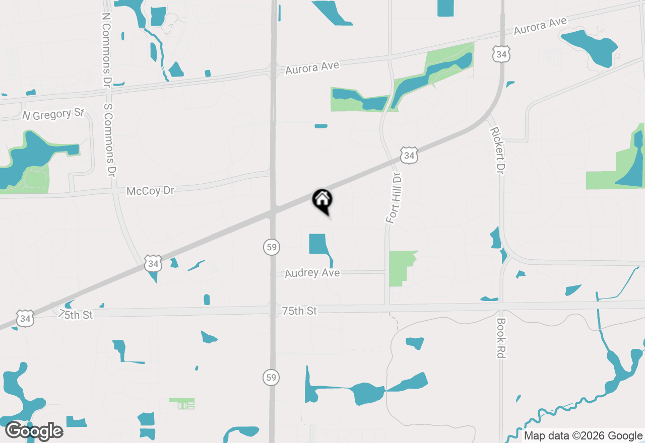 Map of 2807 Henley Lane, Naperville, IL 60540