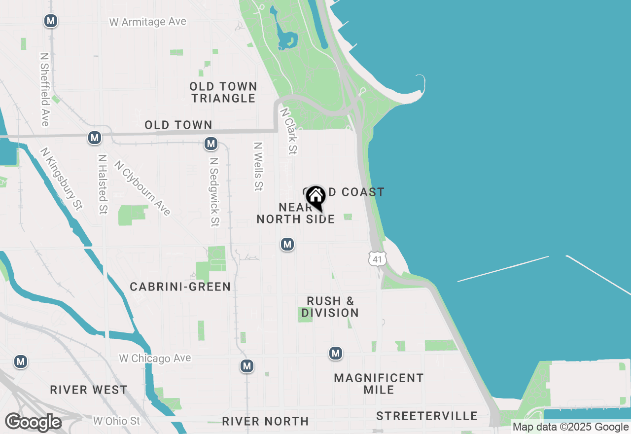 Map of 21 W Goethe Street #18D, Chicago, IL 60610