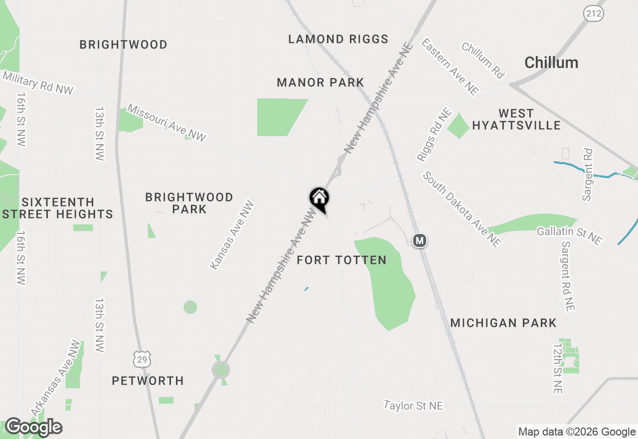 Map of 52 Hamilton Street Nw, Washington, DC 20011