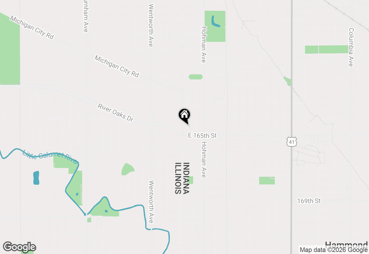 Map of 6416 Forest Avenue, Hammond, IN 46324