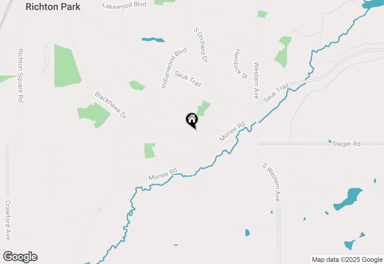 Map of 337 S Orchard Drive, Park Forest, IL 60466