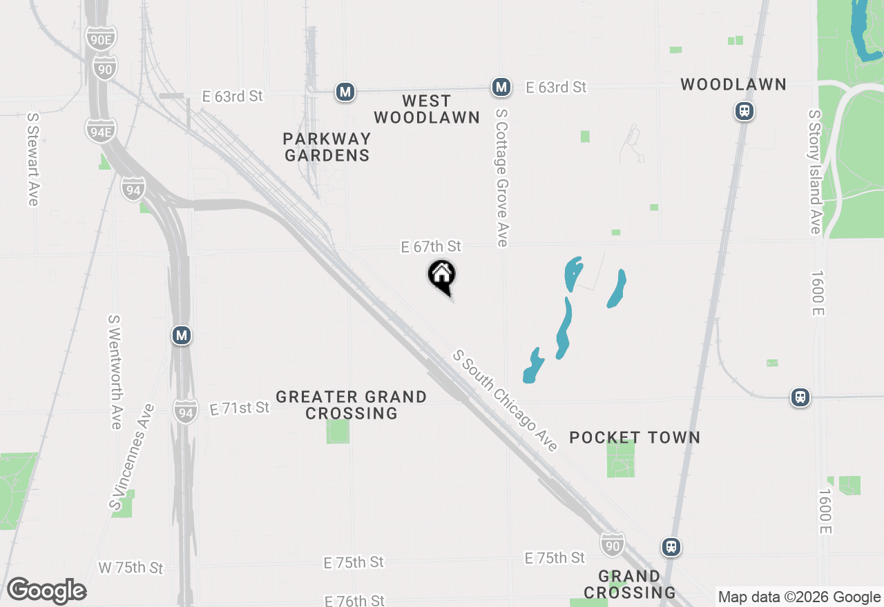 Map of 6828 S Champlain Avenue, Chicago, IL 60637