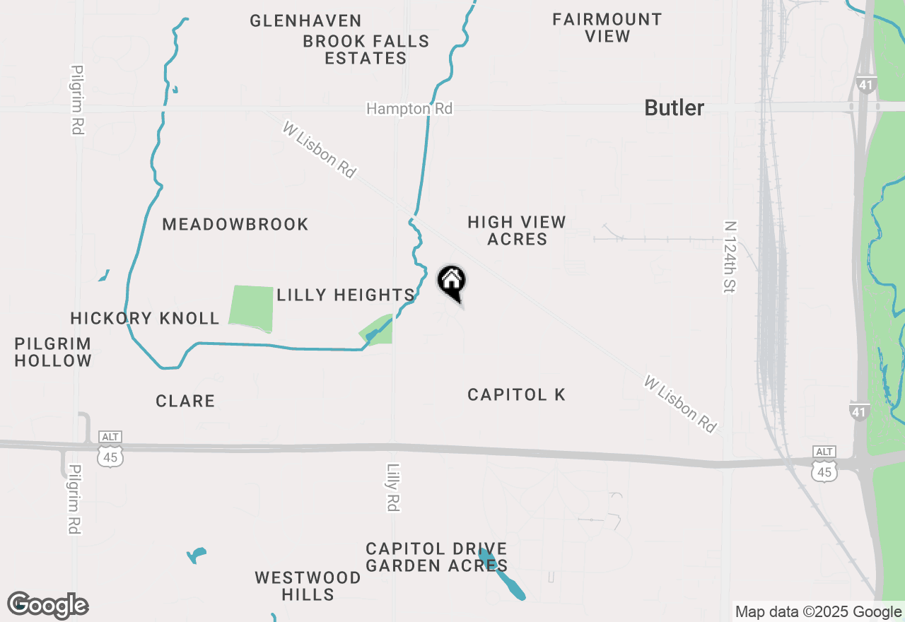 Map of 4335 Nighthawk Trl, Brookfield, WI 53005