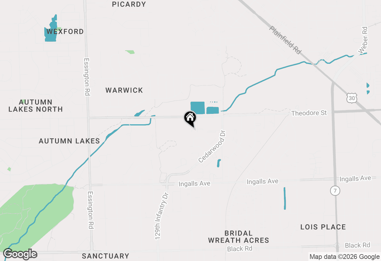 Map of 2535 Reflections Drive, Crest Hill, IL 60403