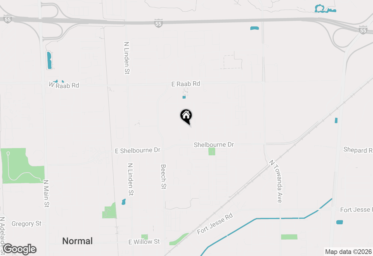 Map of 805 Dresser Drive, Normal, IL 61761