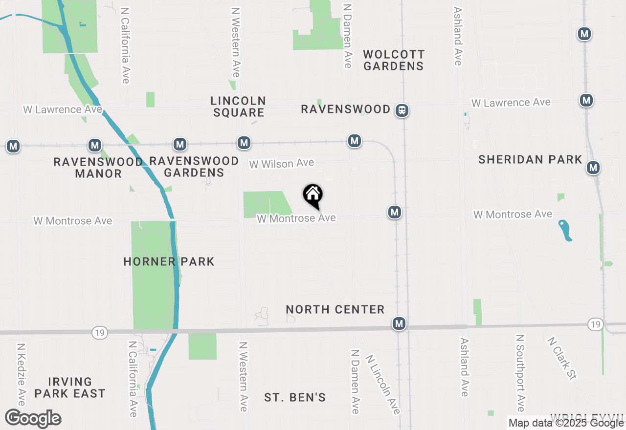 Map of 4400 N Hamilton Avenue #2S, Chicago, IL 60625