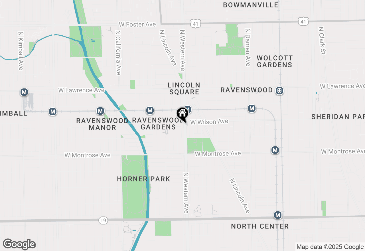 Map of 4544 N Western Avenue #2, Chicago, IL 60625