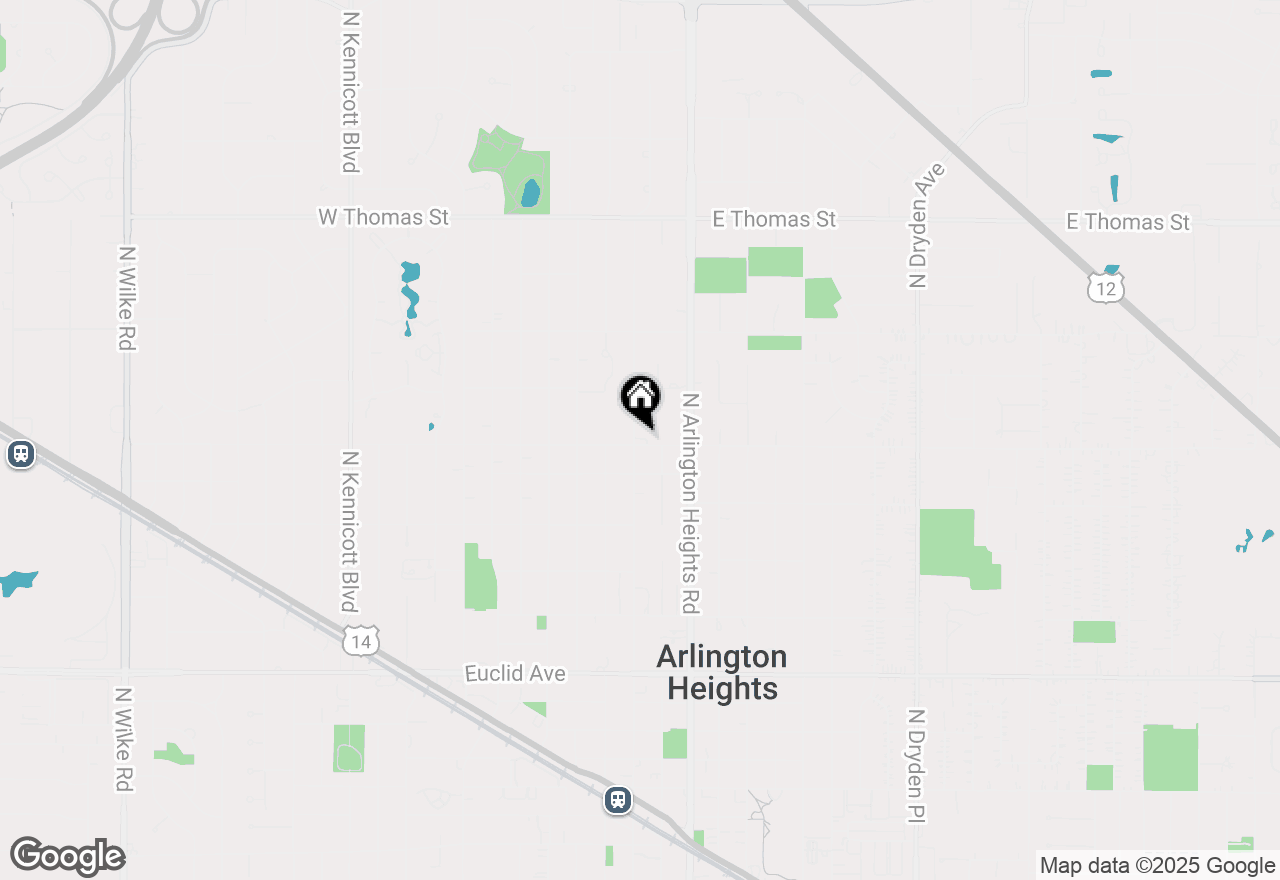 Map of 1109 N Dunton Avenue, Arlington Heights, IL 60004