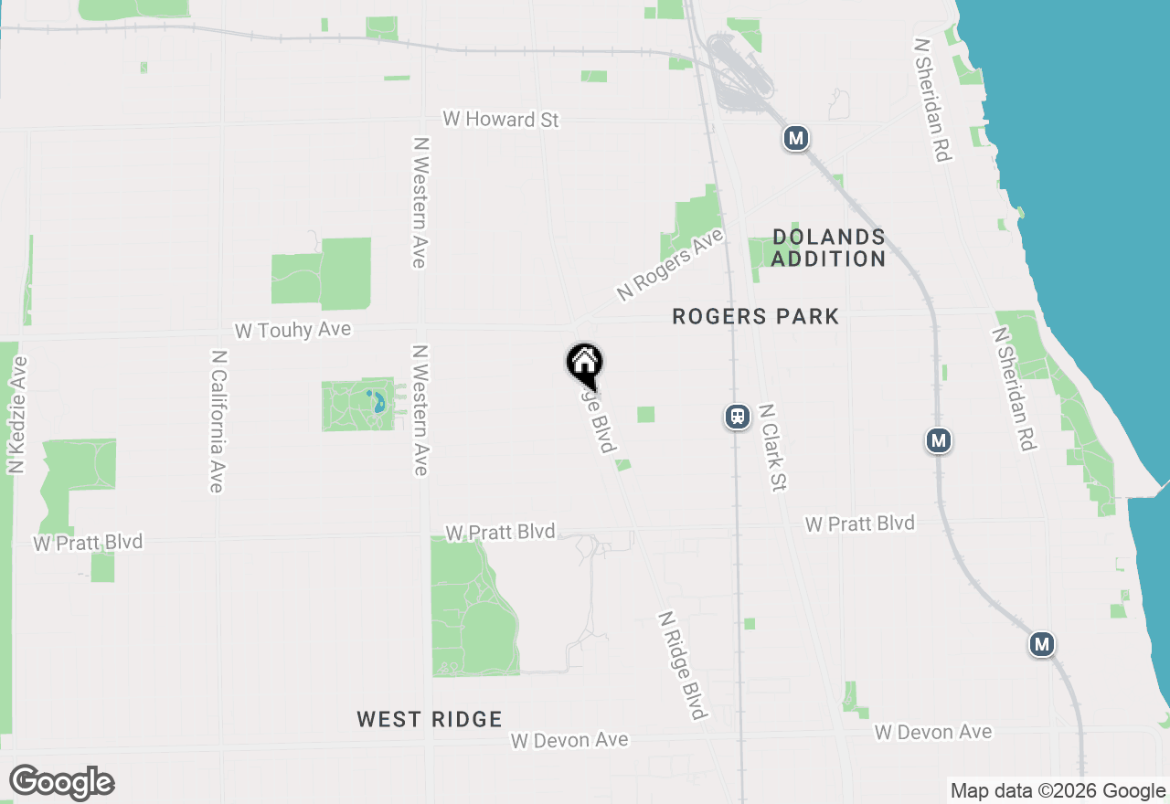 Map of (Address confidential), Chicago, Illinois 60645