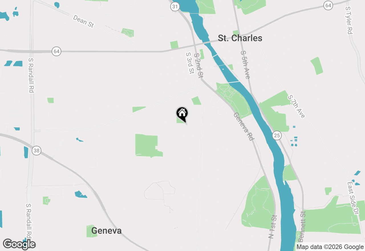 Map of 505 Mosedale Street, St. Charles, IL 60174