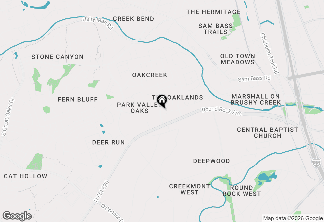Map of 504 Oakwood Blvd, Round Rock, TX 78681