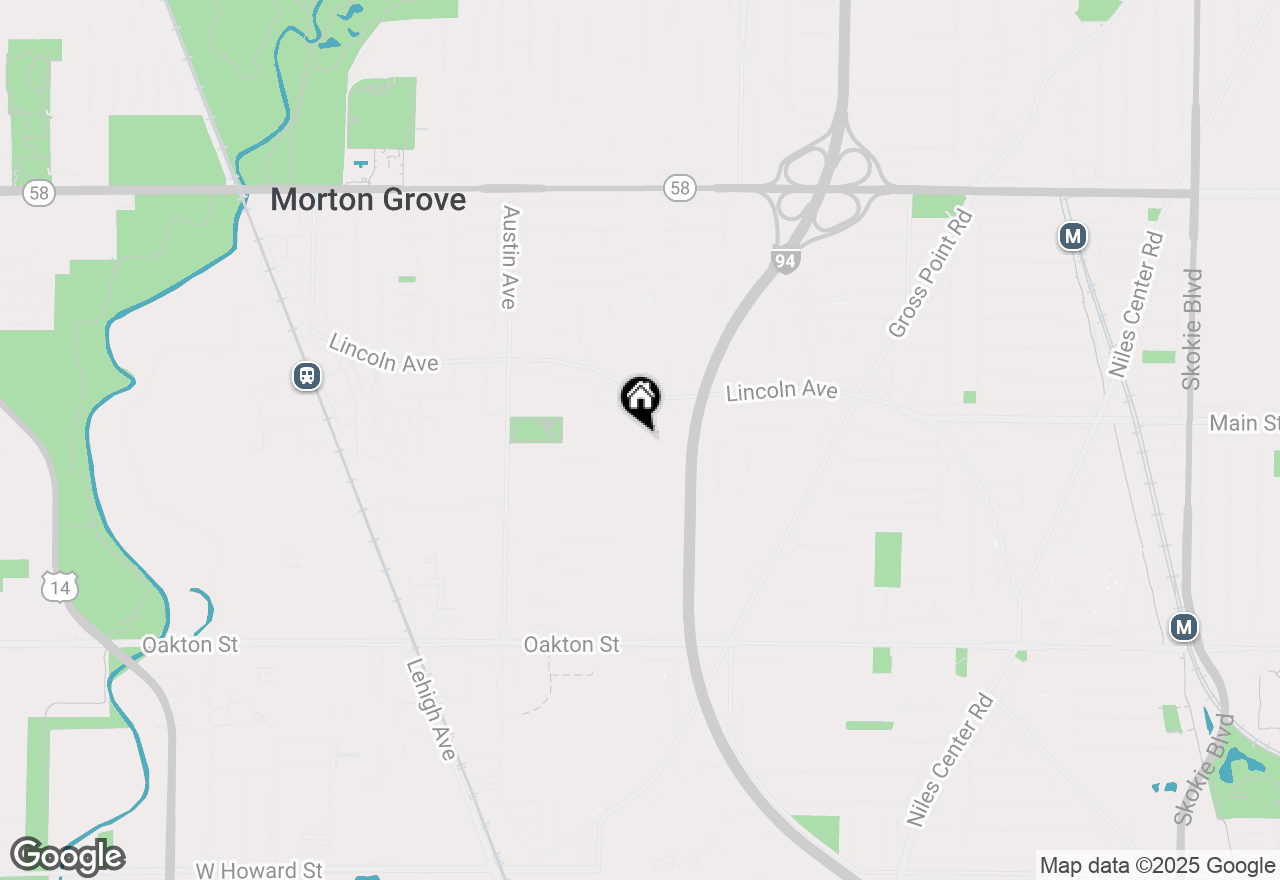 Map of 8328 Mango Avenue, Morton Grove, IL 60053