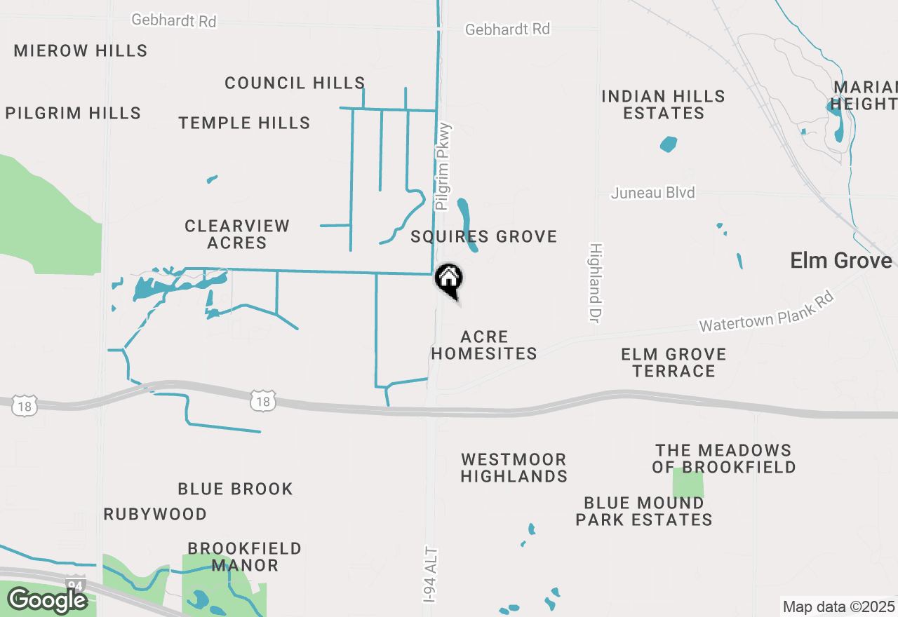 Map of 828 Pilgrim Pkwy, Elm Grove, WI 53122