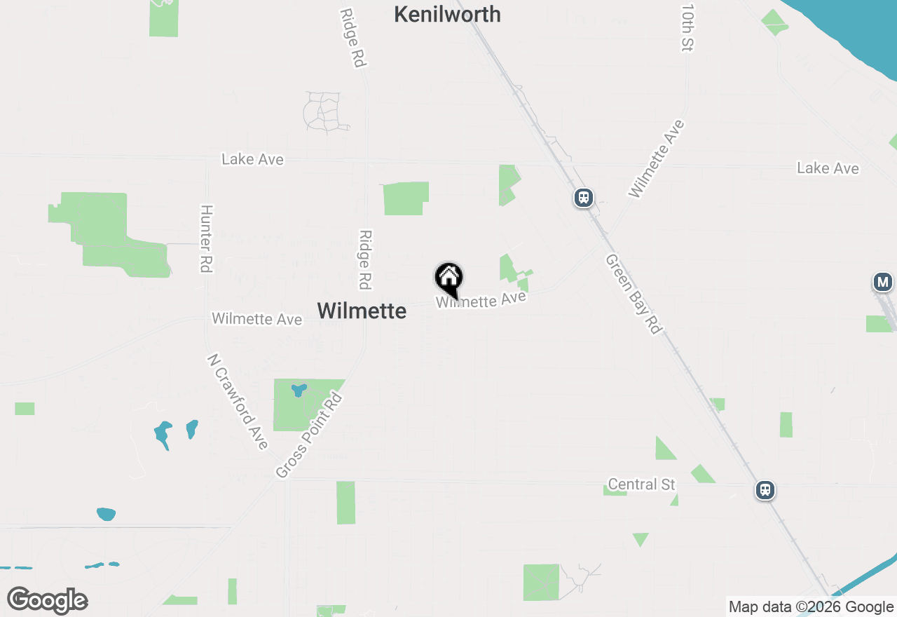 Map of 320 Central Park Avenue, Wilmette, IL 60091