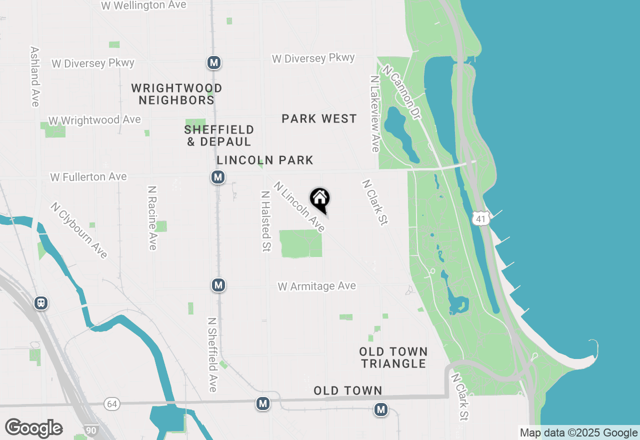 Map of 2216 N Geneva Terrace #3NW, Chicago, IL 60614