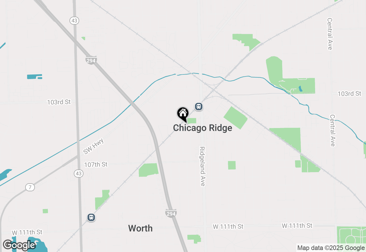 Map of 6512 Ridge Drive, Chicago Ridge, IL 60415
