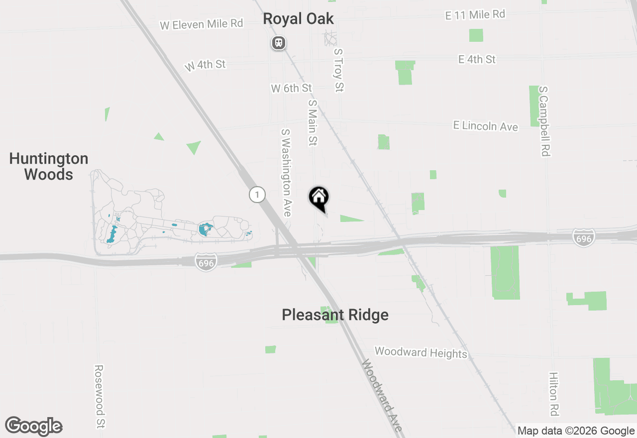 Map of 1439 S Main Street, Royal Oak, MI 48067