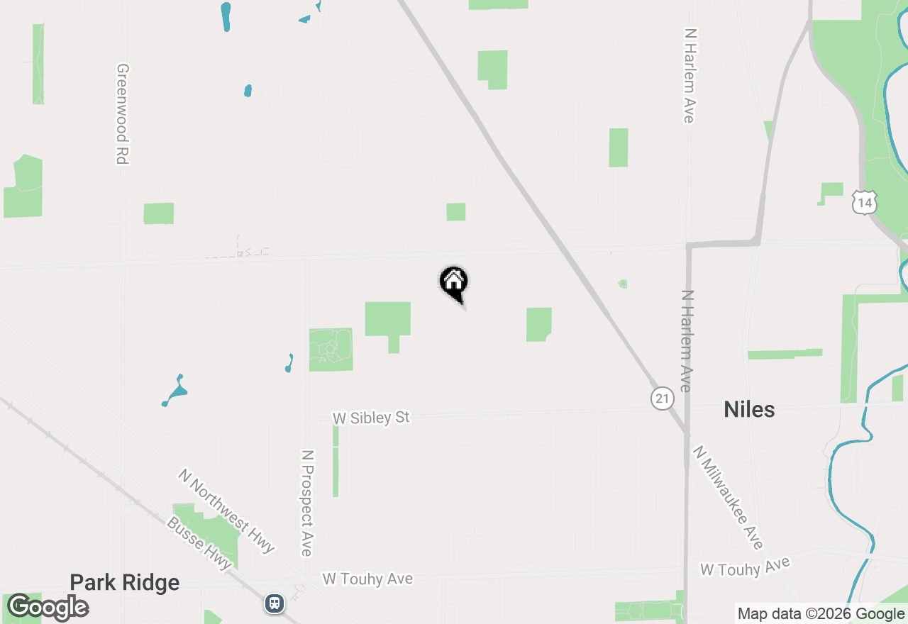 Map of 818 East Avenue, Park Ridge, IL 60068