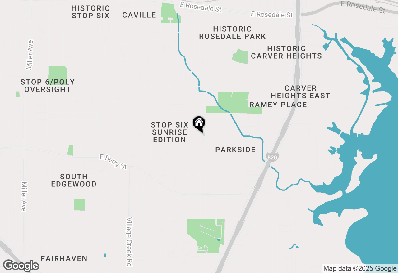 Map of 5424 Cottey Street, Fort Worth, TX 76105