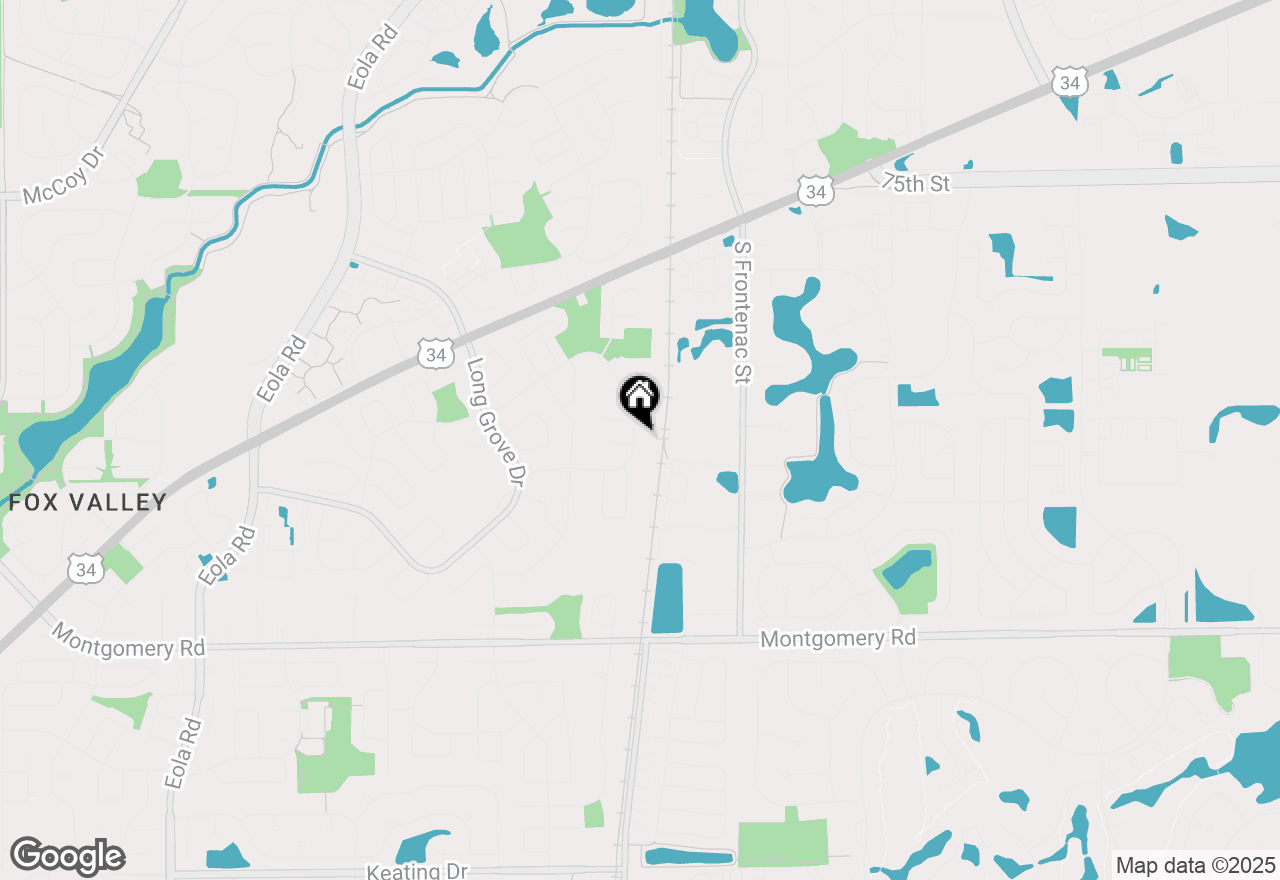 Map of 3390 Fox Hill Road, Aurora, IL 60504