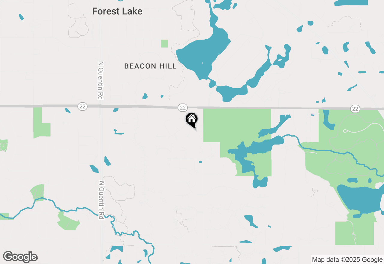Map of 22835 S Woodcrest Lane, Kildeer, IL 60047
