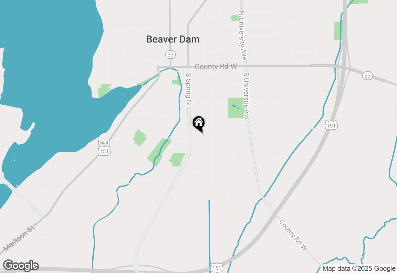 Map of 114 E Davis St, Beaver Dam, WI 53916