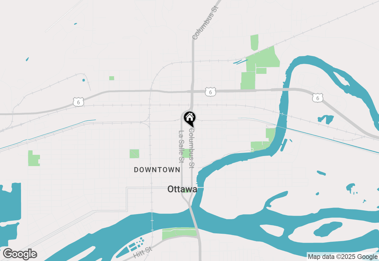 Map of 1129 Columbus Street, Ottawa, IL 61350