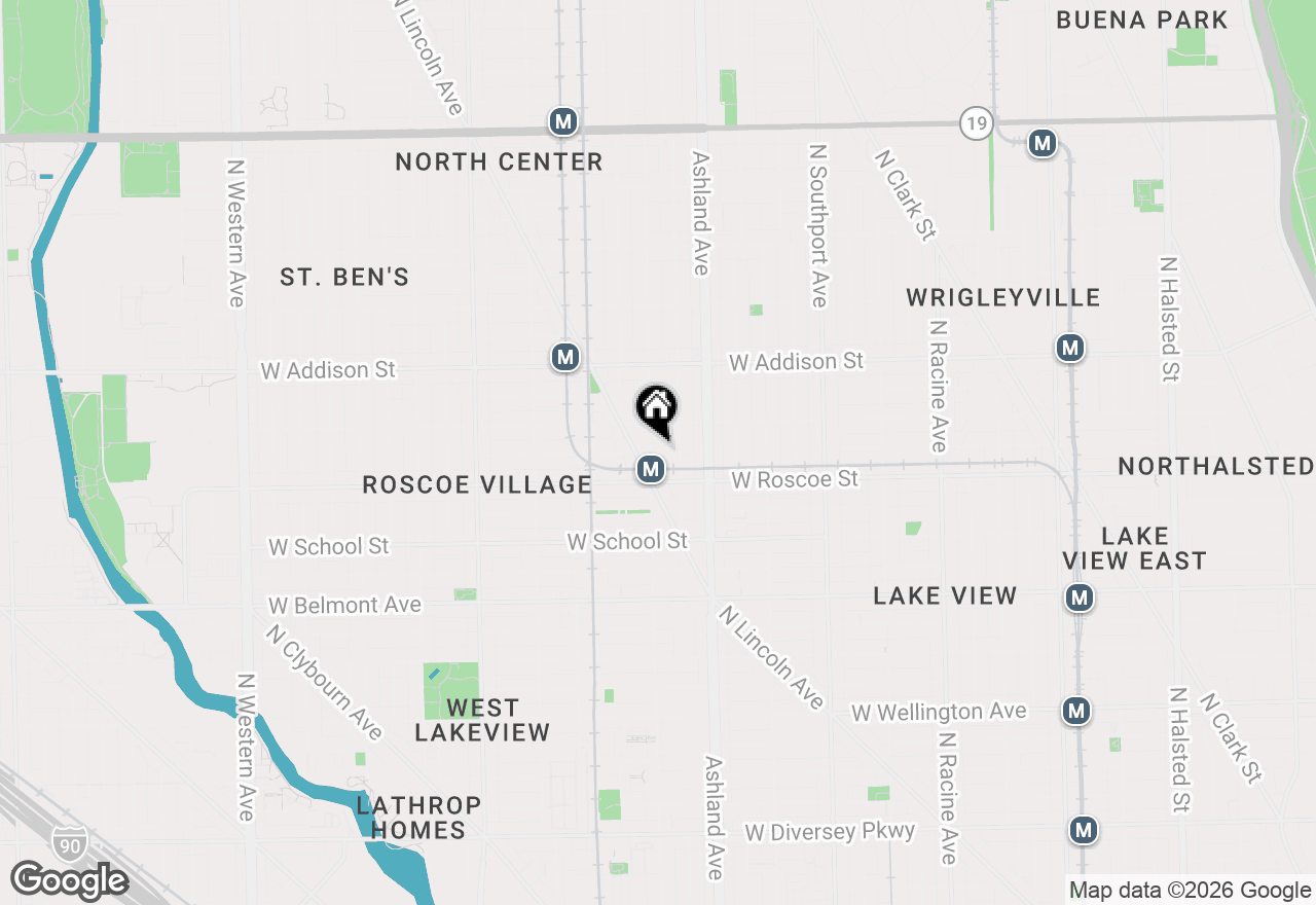 Map of 3431 N Paulina Street, Chicago, IL 60657