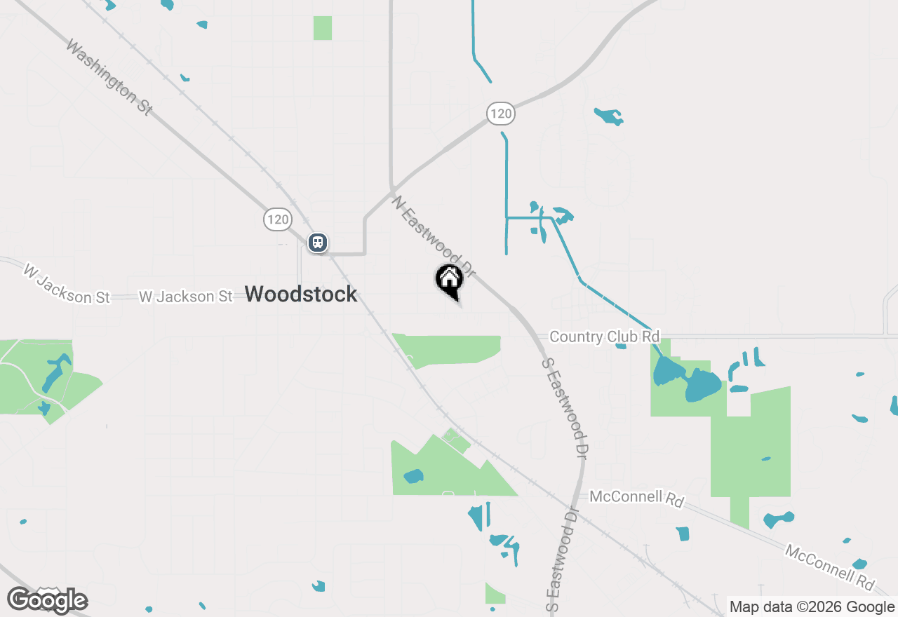 Map of (Address confidential), Woodstock, Illinois 60098