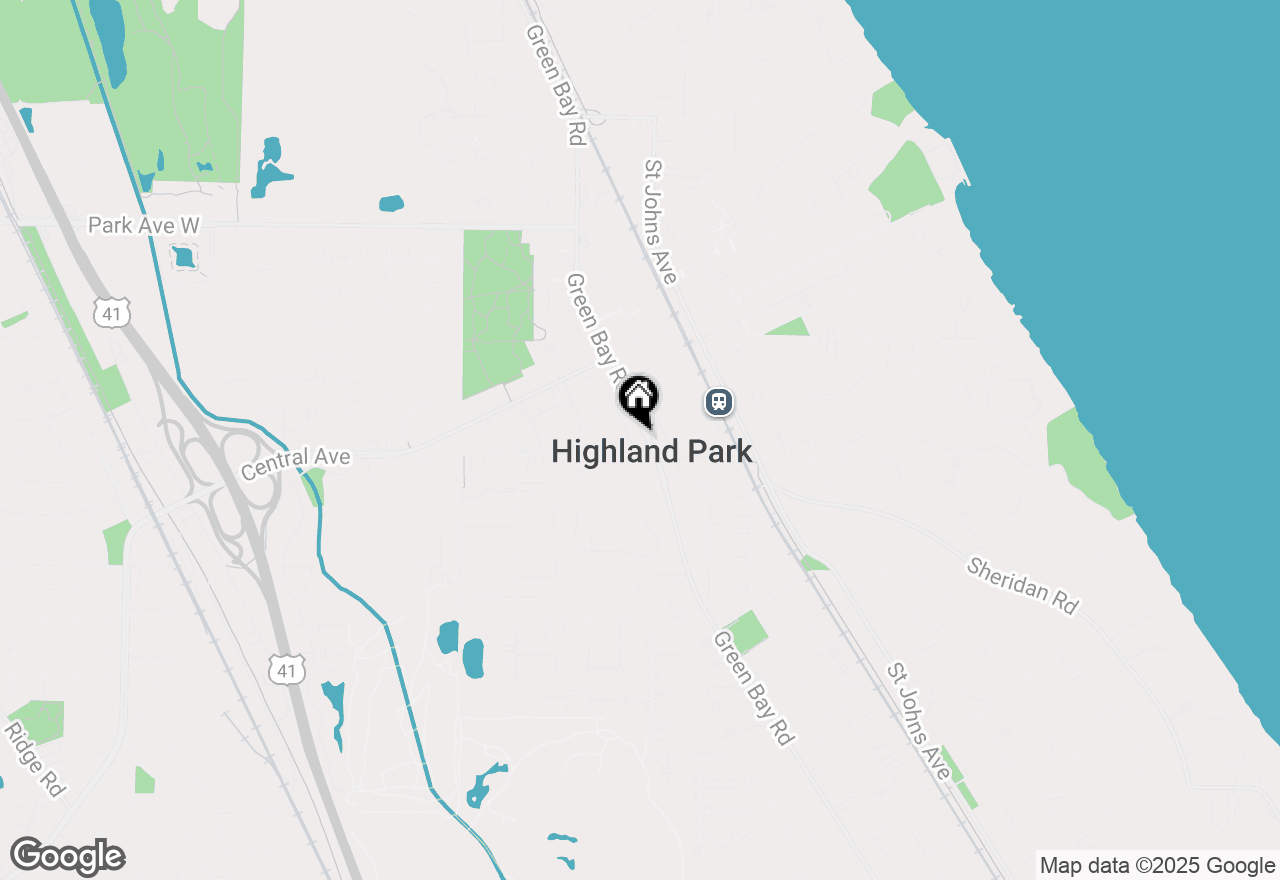 Map of 1600 Green Bay Road #103, Highland Park, IL 60035