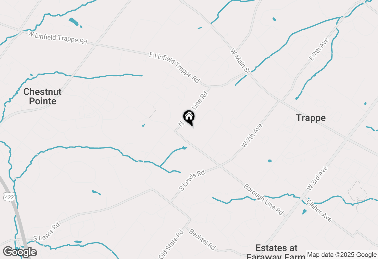 Map of 348 Meadowview Drive, Trappe, PA 19426