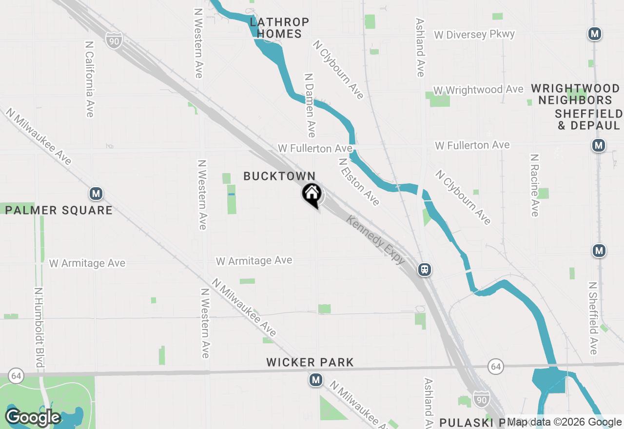 Map of 2138 N Damen Avenue #2, Chicago, IL 60647