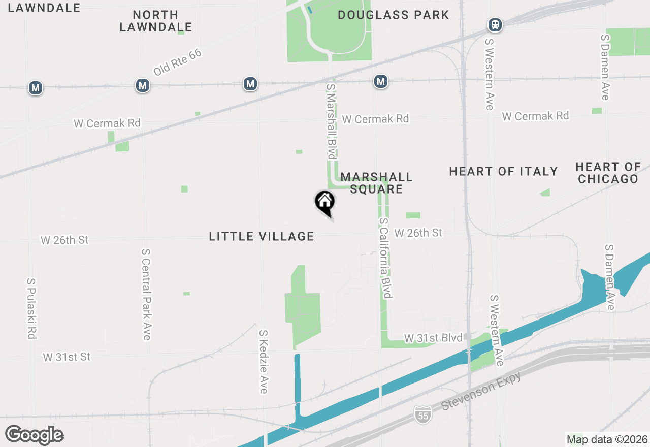 Map of 2949 W 25th Place #1, Chicago, IL 60608