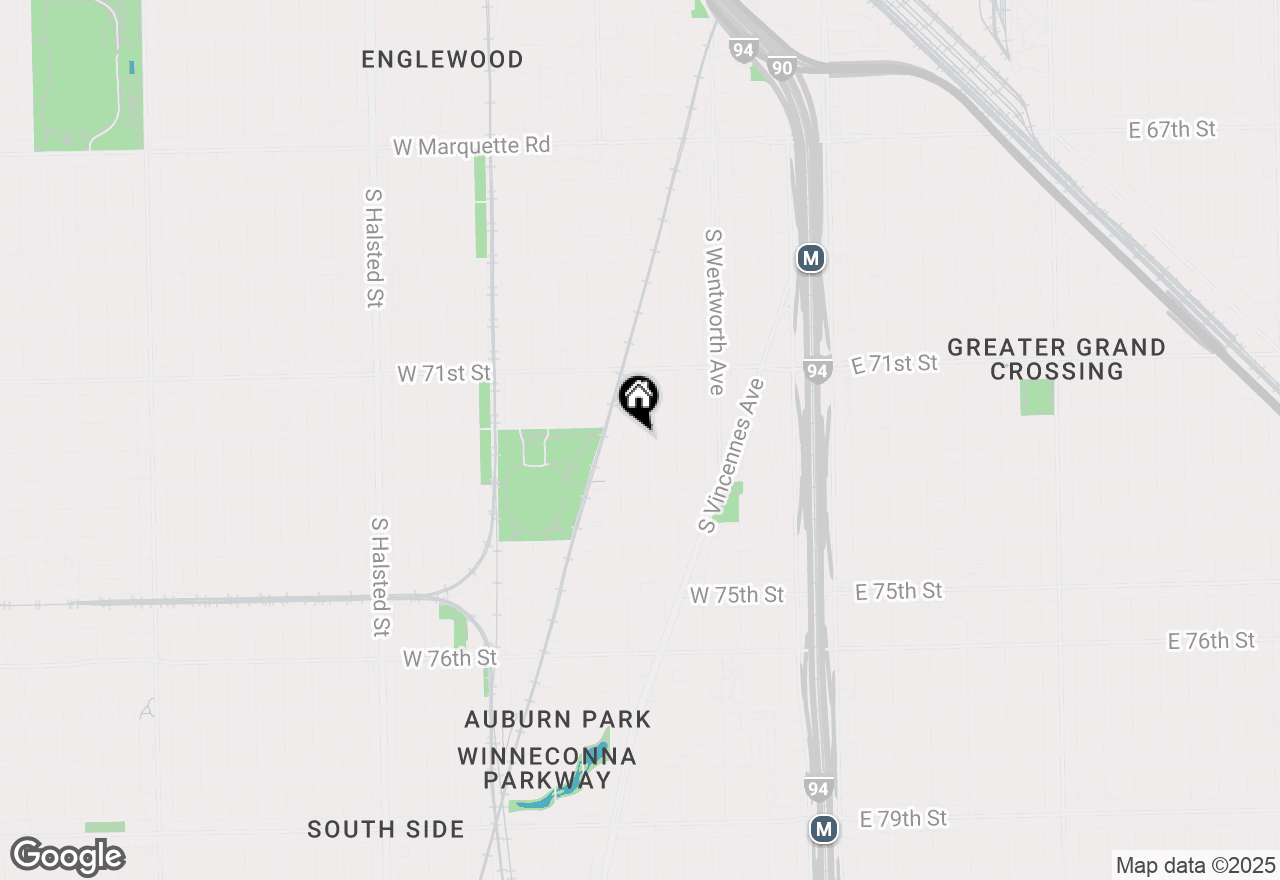 Map of 7211 S Harvard Avenue, Chicago, IL 60621