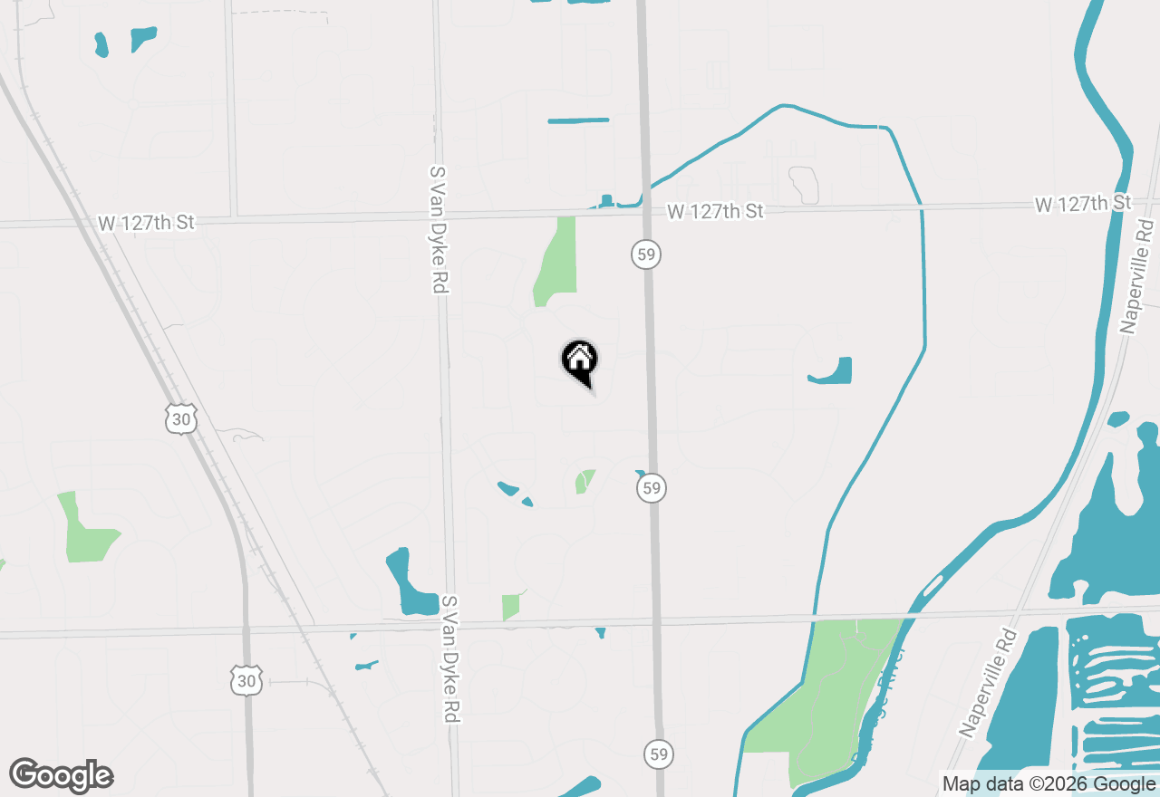Map of 24132 Norfolk Lane, Plainfield, IL 60585