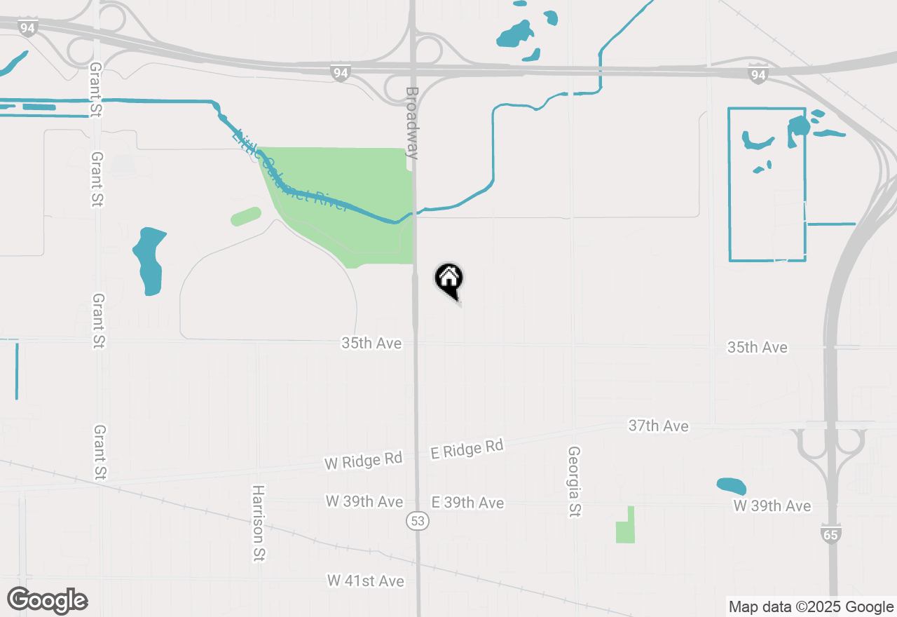 Map of 3404 Connecticut Street, Gary, IN 46409