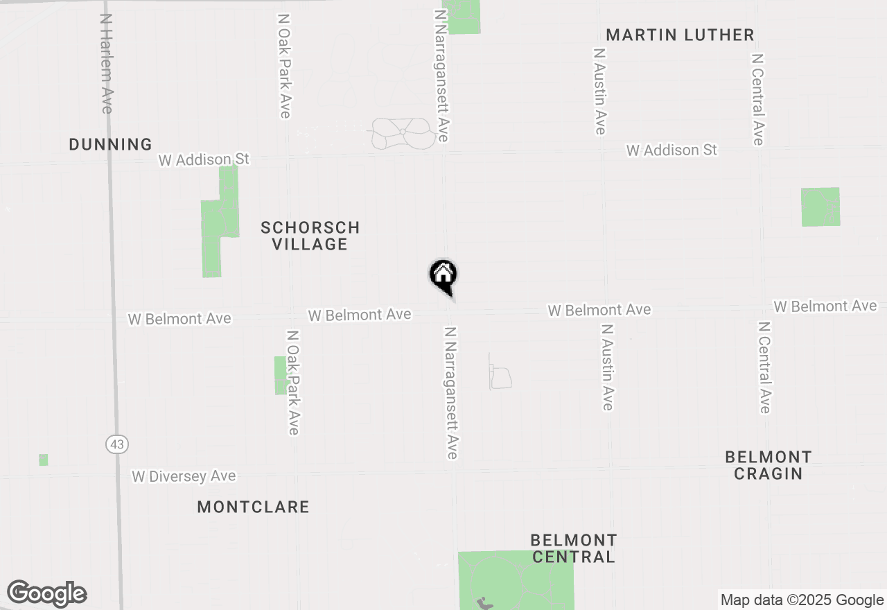 Map of (Address confidential), Chicago, Illinois 60634