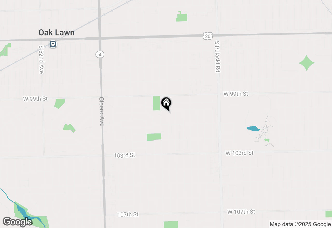 Map of 10008 S Kolin Avenue, Oak Lawn, IL 60453