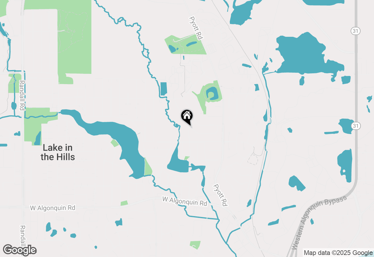 Map of 713 Mohican Trail, Lake In The Hills, IL 60156