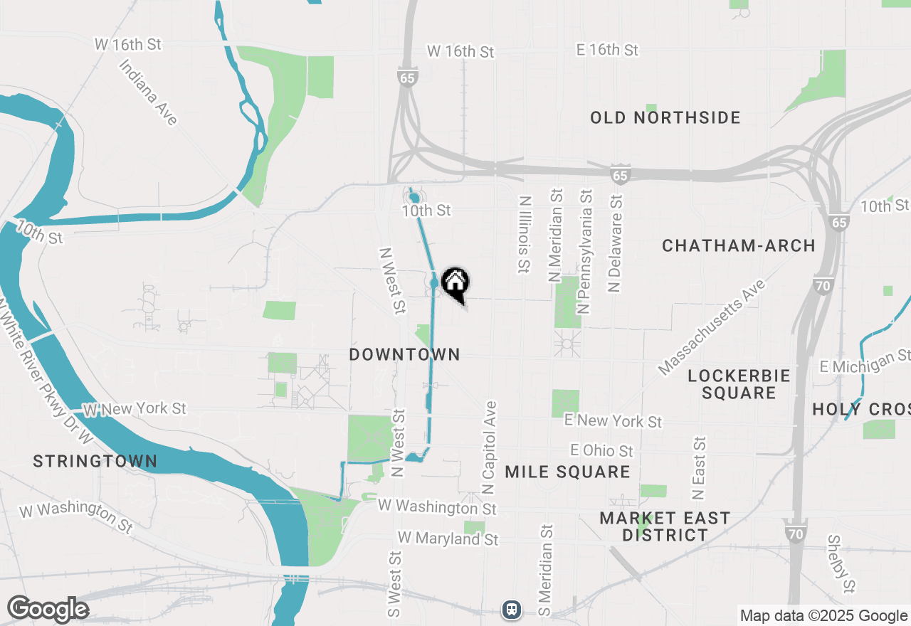 Map of 626 N Senate Avenue, Indianapolis, IN 46202