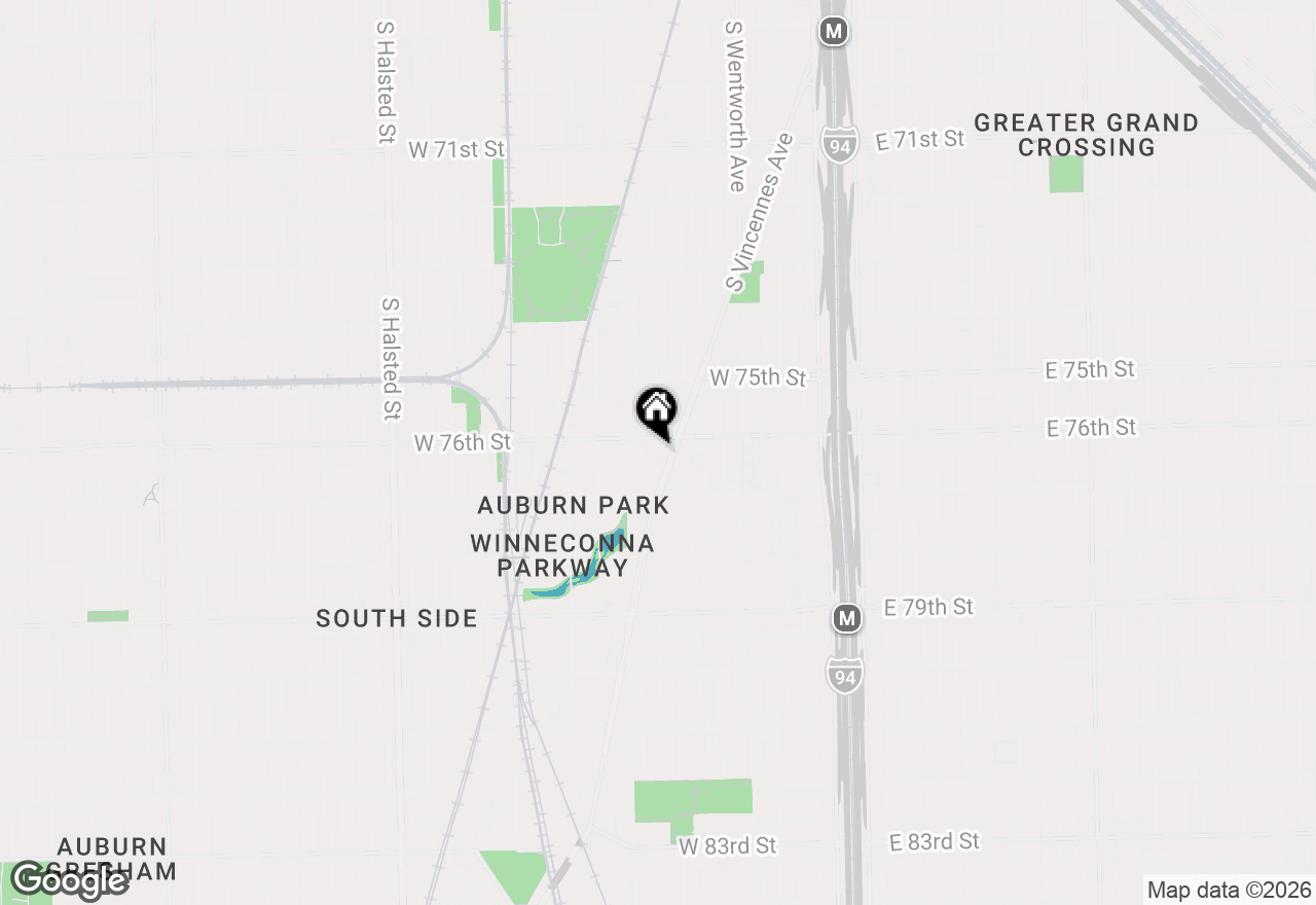Map of 7614 S Harvard Avenue, Chicago, IL 60620