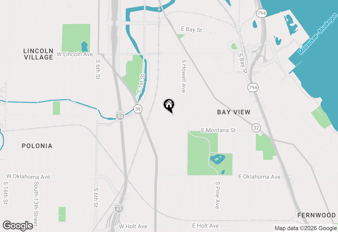 Map of 226 E Rosedale Ave, Milwaukee, WI 53207