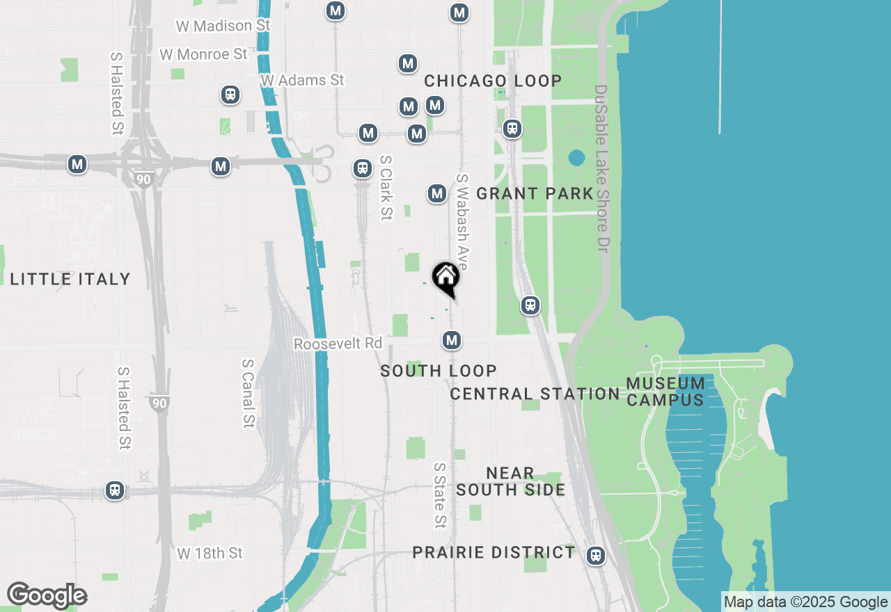 Map of 1101 S State Street #2104, Chicago, IL 60605
