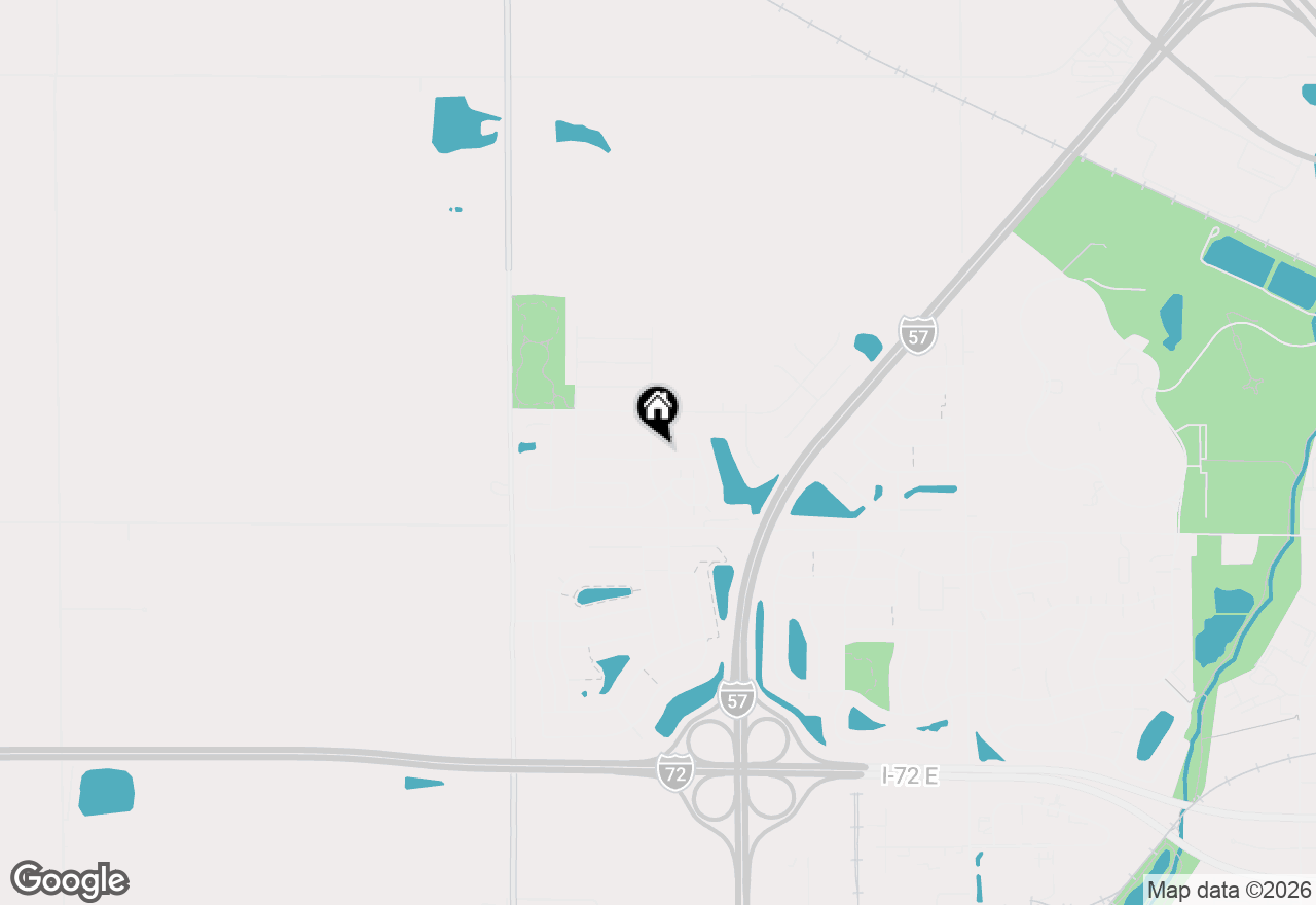 Map of 1404 Bluegrass Lane, Champaign, IL 61822