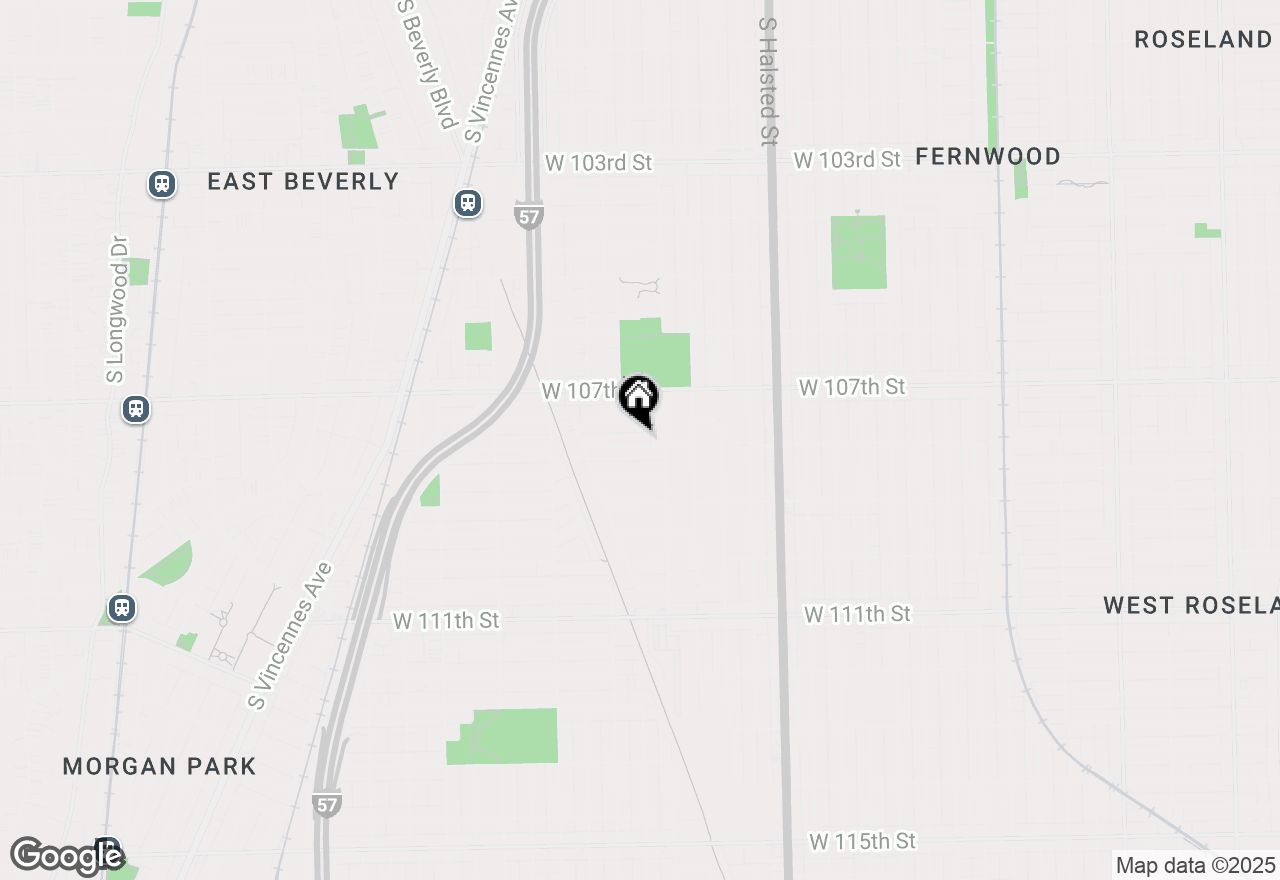 Map of 1024 W 108th Street, Chicago, IL 60643