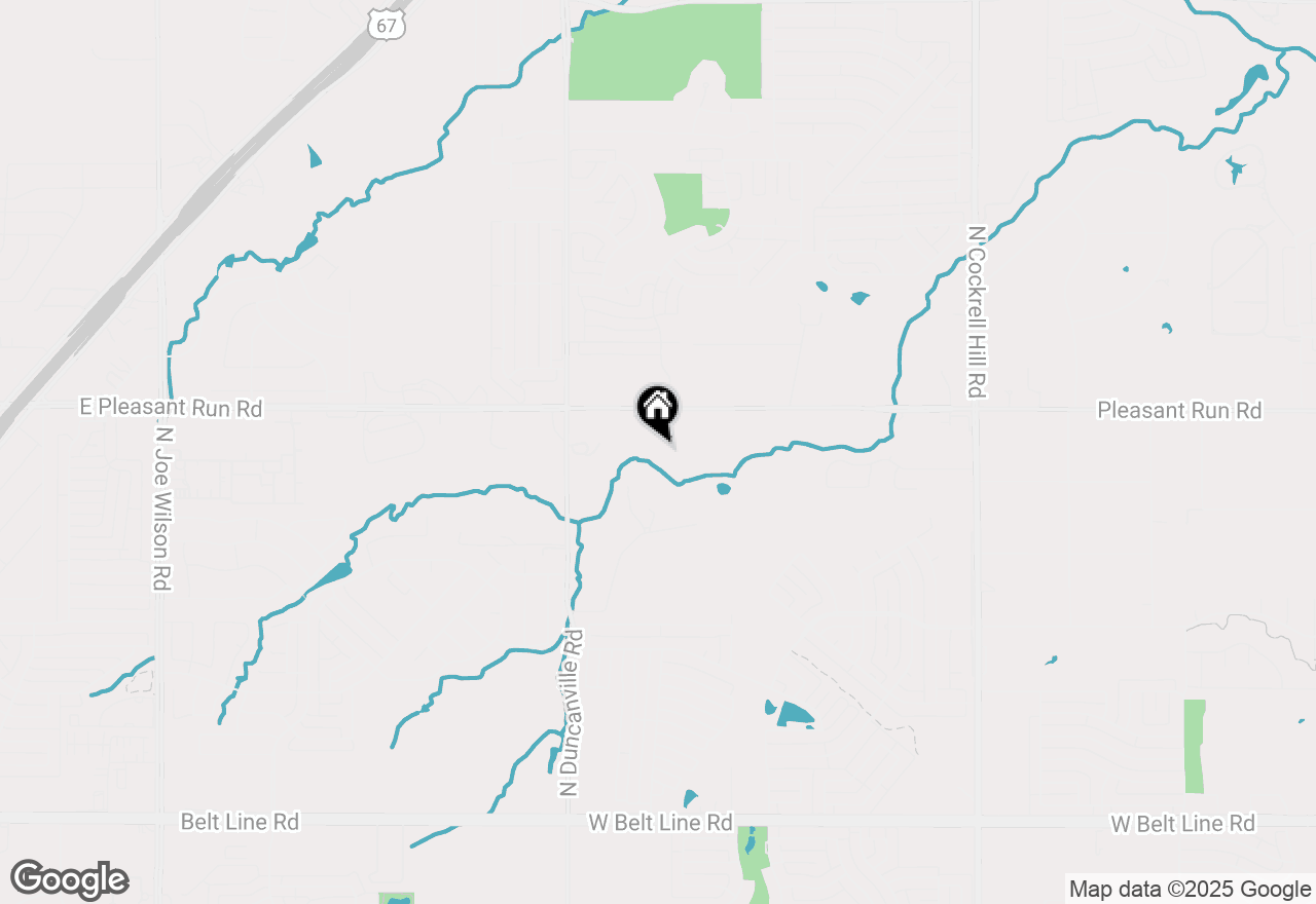 Map of 1820 W Pleasant Run Road, Desoto, TX 75115