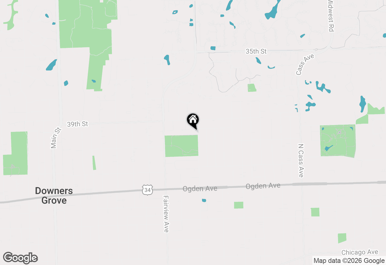 Map of 209 Herbert Street, Downers Grove, IL 60515