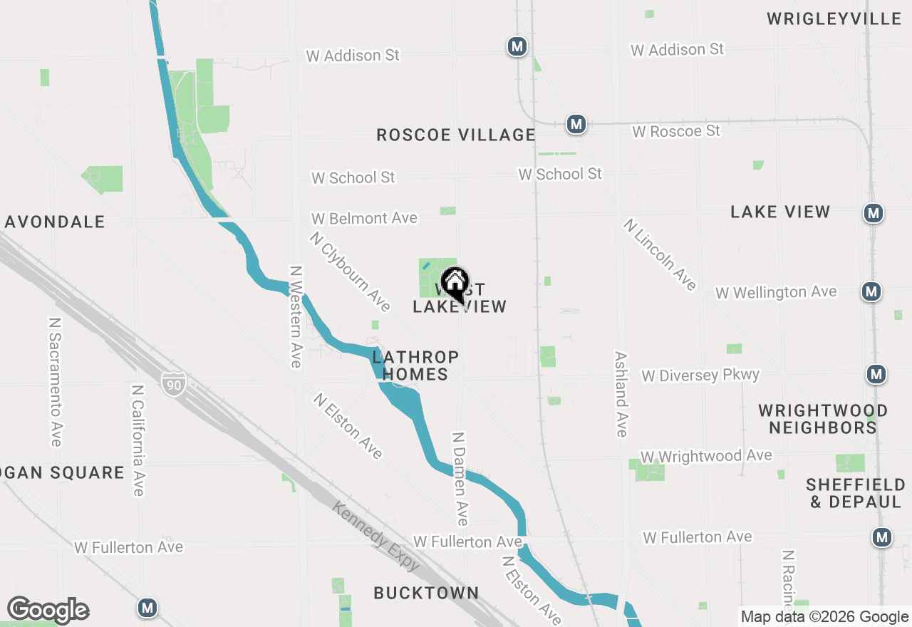 Map of 2938 N Damen Avenue #1, Chicago, IL 60618